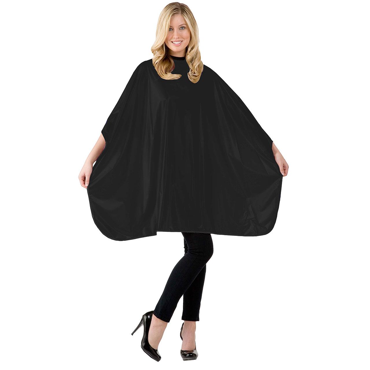 Betty Dain Solid Shampoo Cape - Black 36 inch x 54 inch