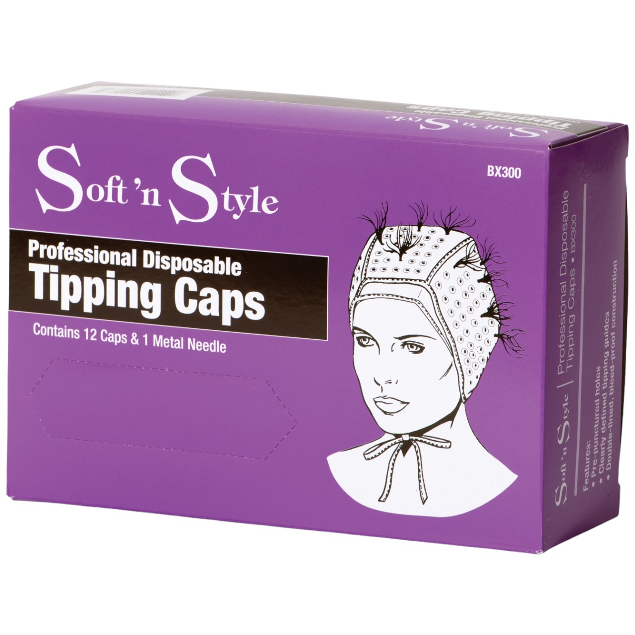 Soft 'n Style Tipping Caps with Metal Tipping Needle 12 pk.