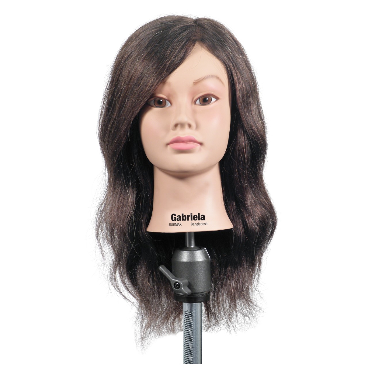 Burmax Gabriela 100% Human Hair Cosmetology Mannequin Head 19-21 inch