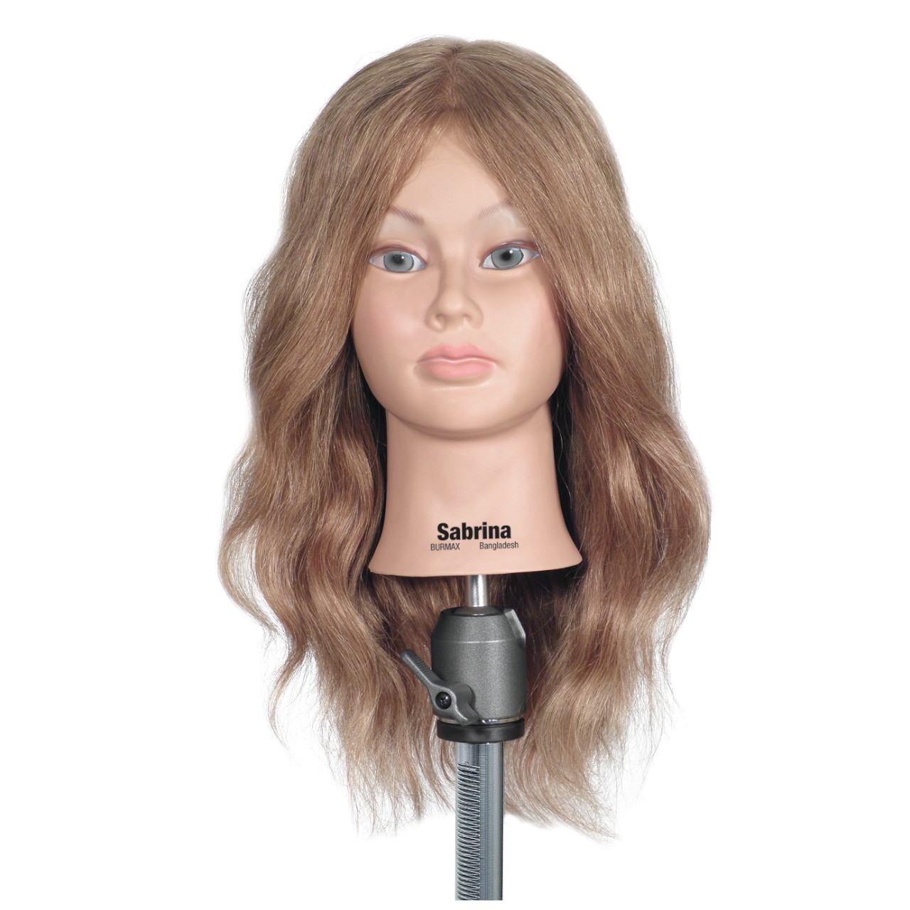 Burmax Sabrina 100% Human Hair Cosmetology Mannequin Head 19-21 inch