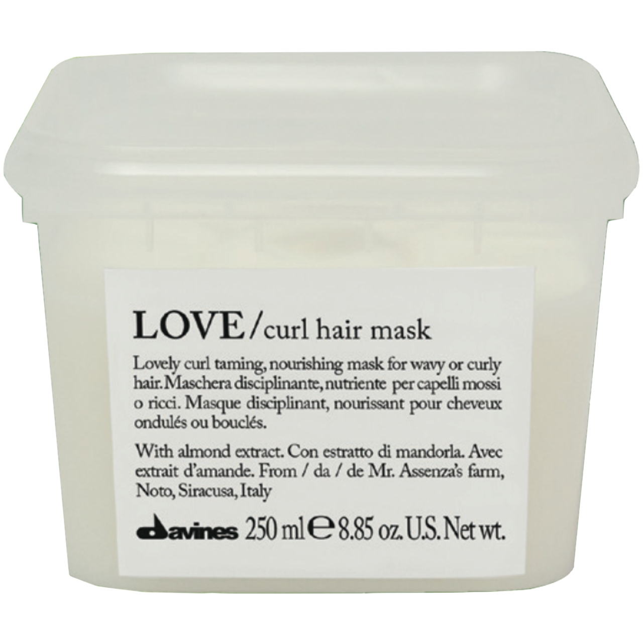 Davines LOVE/ curl hair mask 8.85 Fl. Oz.