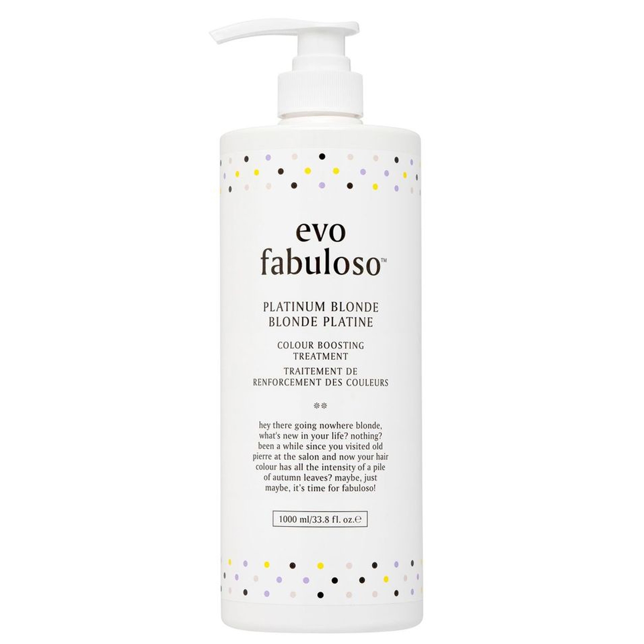 evo platinum blonde colour boosting treatment Liter