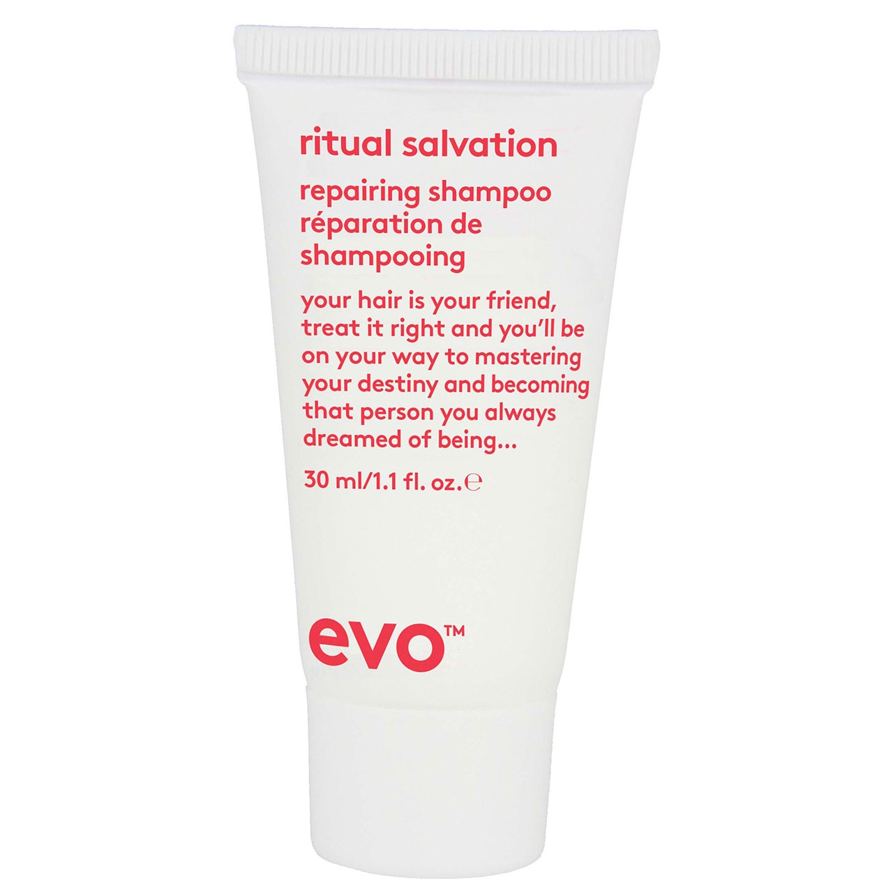 evo ritual salvation repairing shampoo 1.1 Fl. Oz.