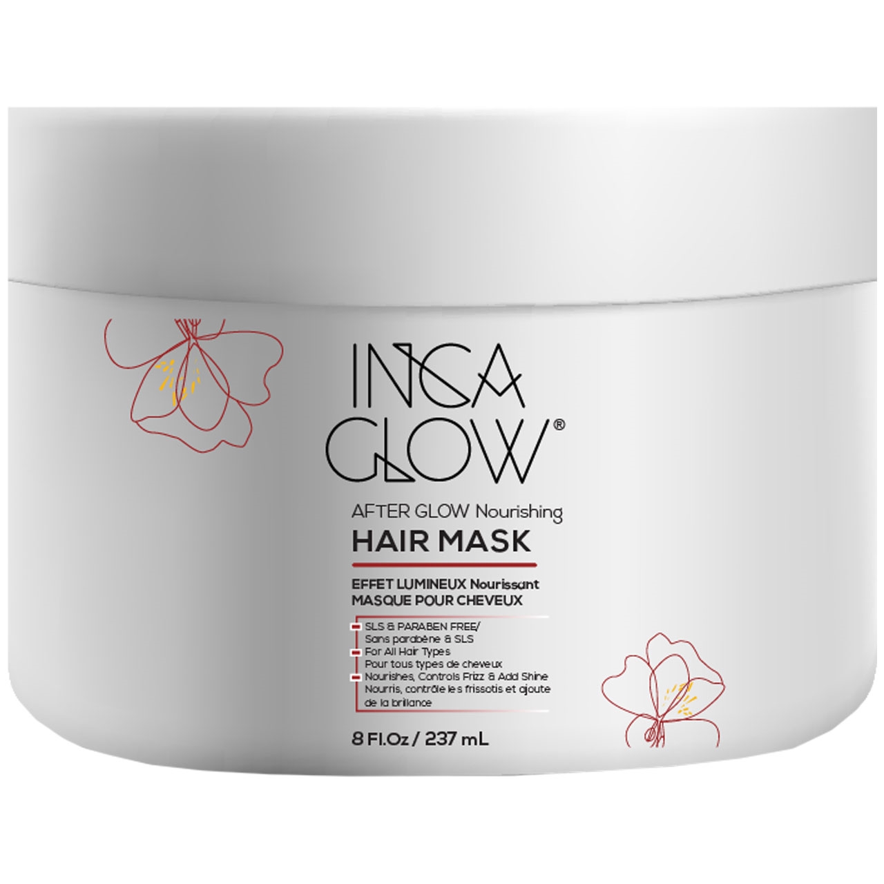 INCA GLOW After Glow Nourishing Hair Mask 8 Fl. Oz.