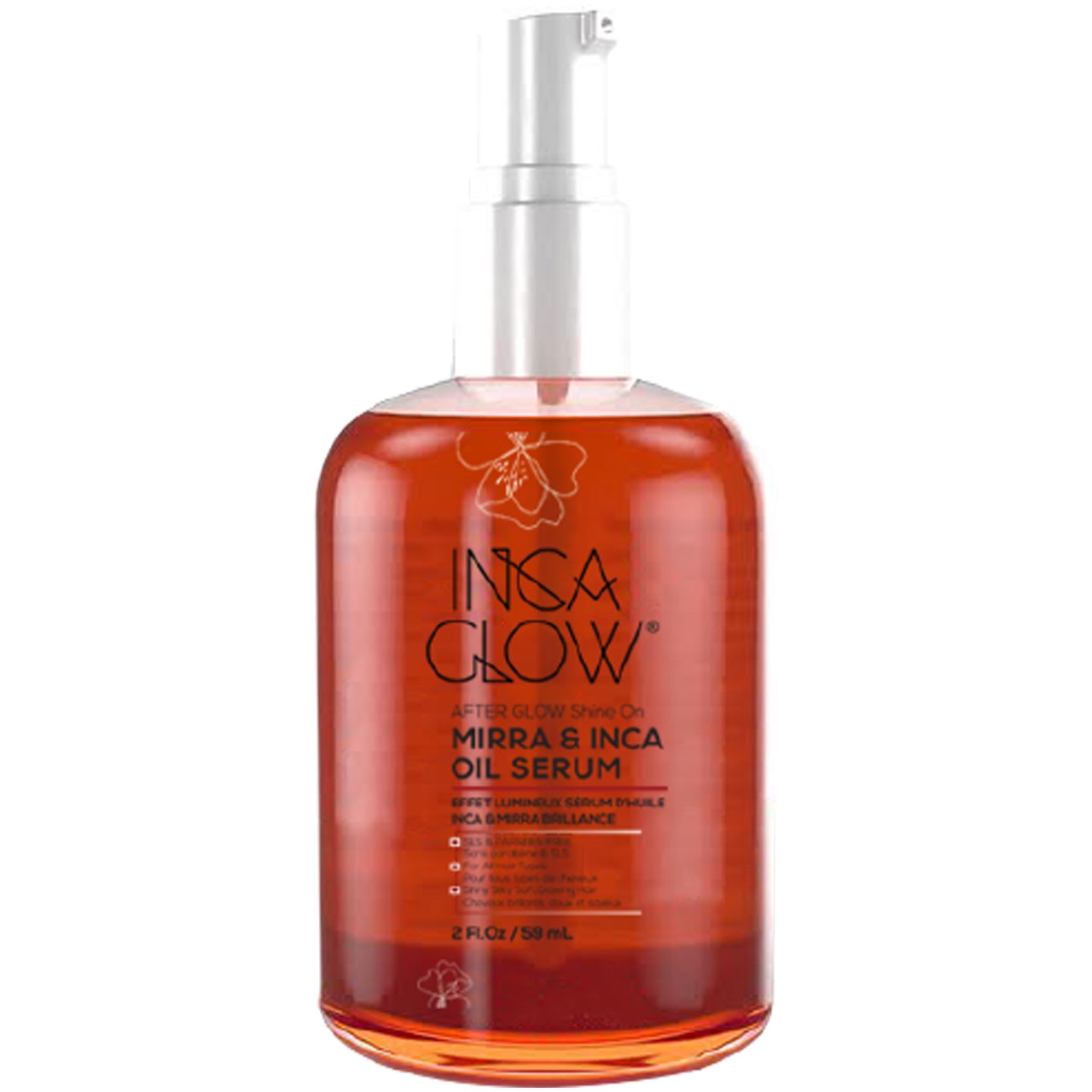 INCA GLOW After Glow Shine On Serum 2 Fl. Oz.