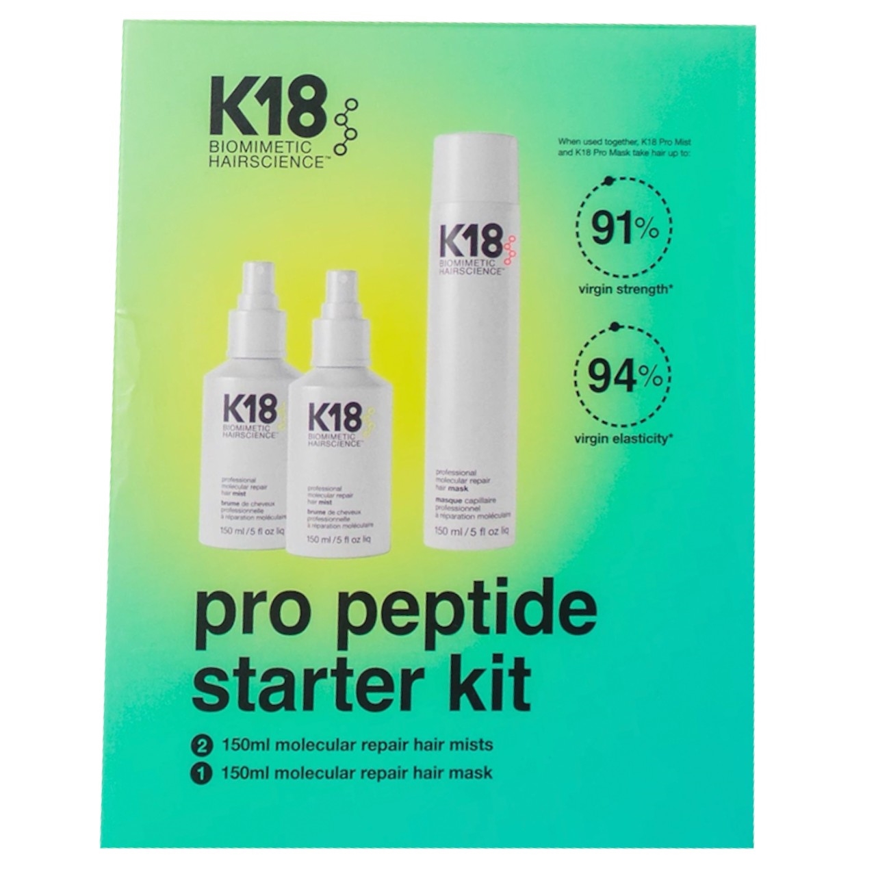 K18 pro peptide starter kit 4 pc.