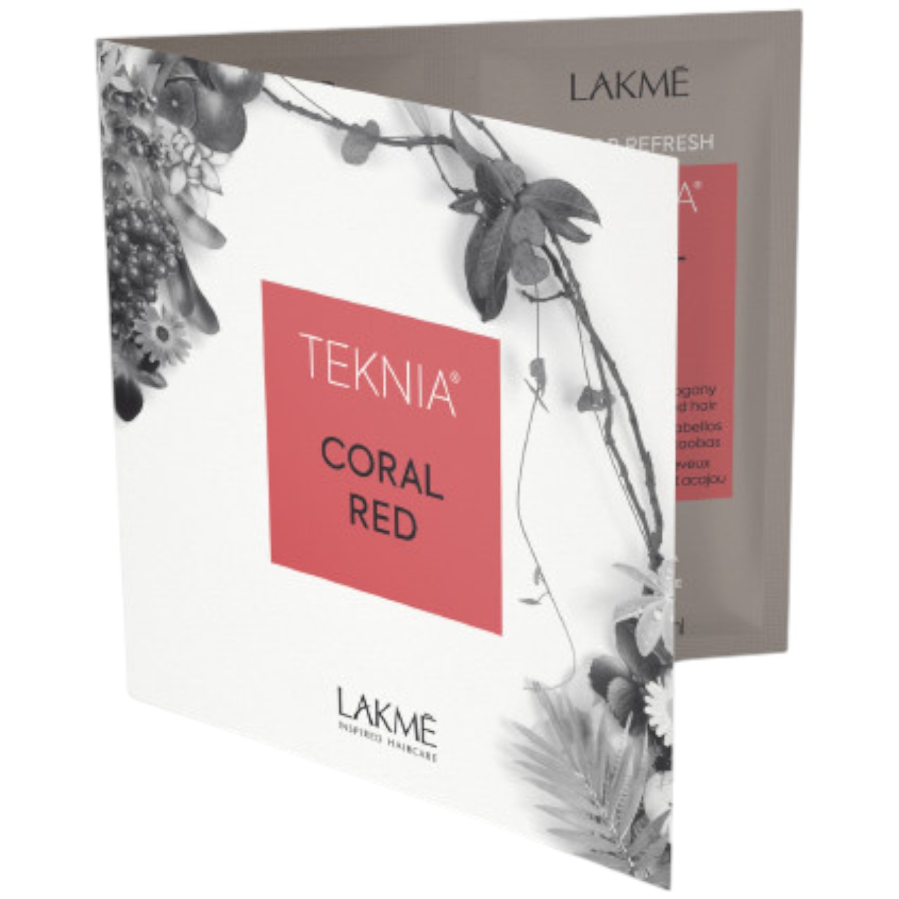 LAKMÉ COLOR REFRESH CORAL RED SACHET 2 x 0.3 Fl. Oz.