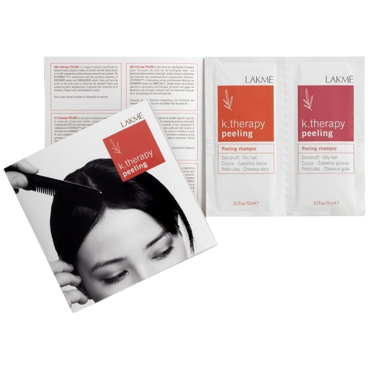 LAKMÉ peeling Peeling shampoo - Oily/Dry Sachet 2 x 0.3 Fl. Oz.