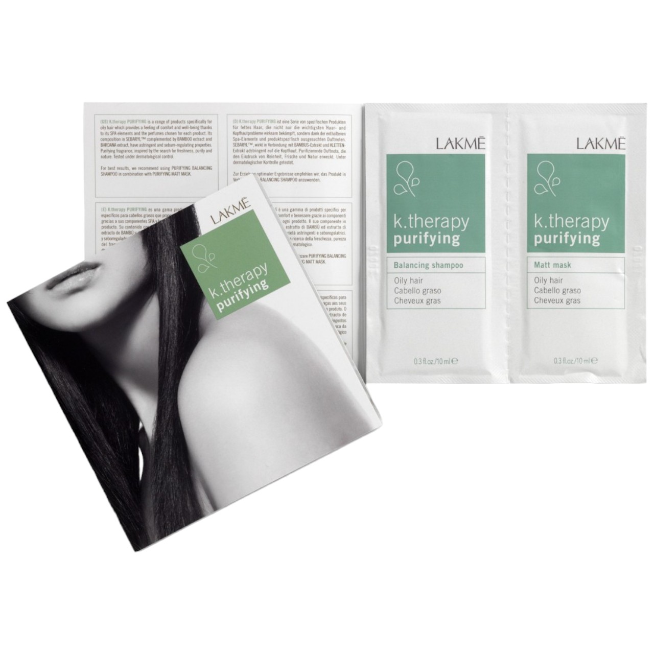 LAKMÉ purifying shampoo/mask Sachet 2 x 0.3 Fl. Oz.