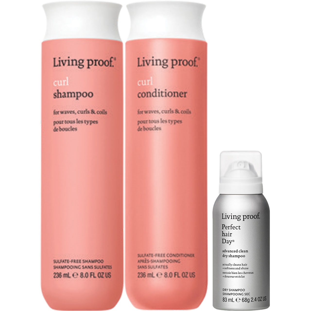 Living Proof Curl Shampoo + Conditioner 3 pc.