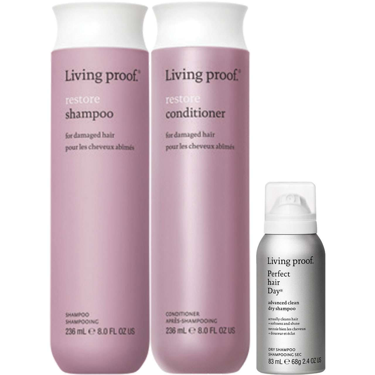 Living Proof Restore Shampoo + Conditioner 3 pc.