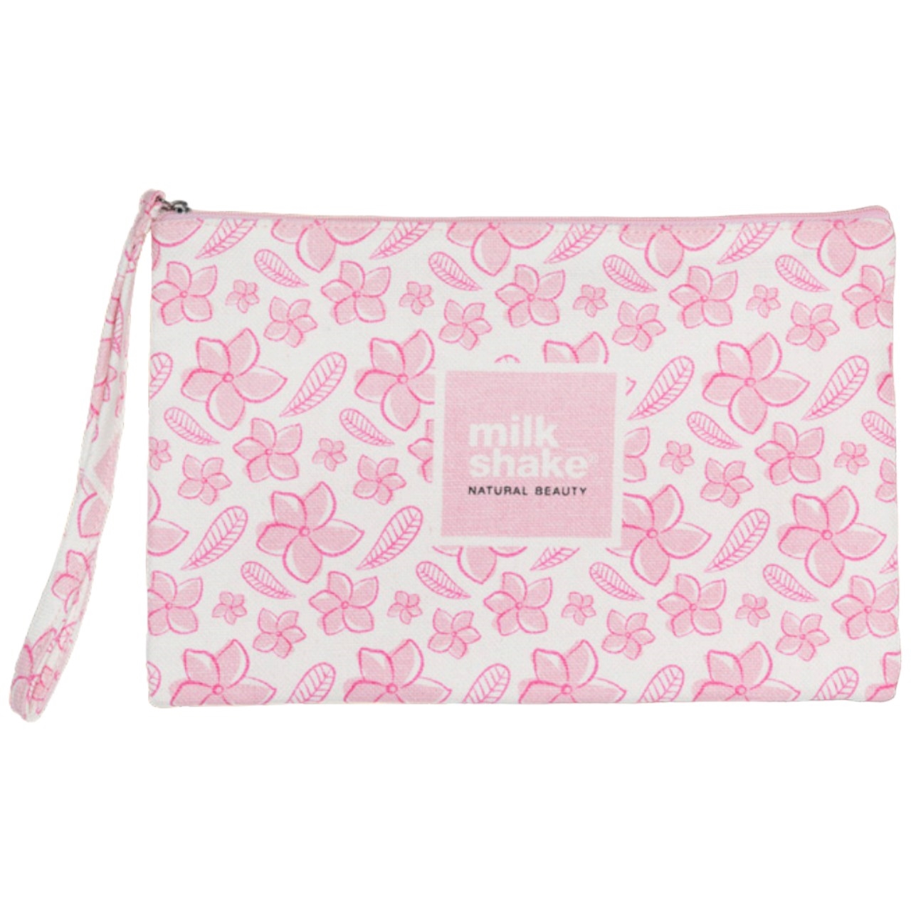 milk_shake pink floral cosmetic bag