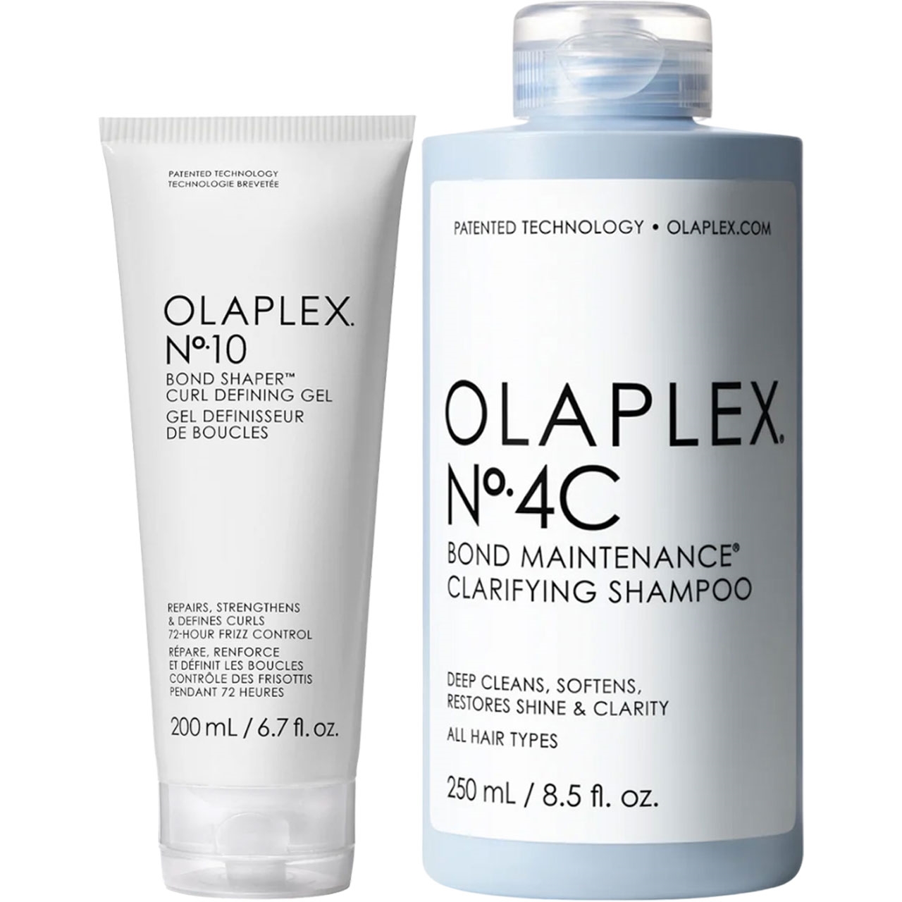 OLAPLEX Buy Nº.10 BOND SHAPER CURL DEFINING GEL and Nº.4C BOND MAINTENANCE CLARIFYING SHAMPOO for $25! 2 pc.