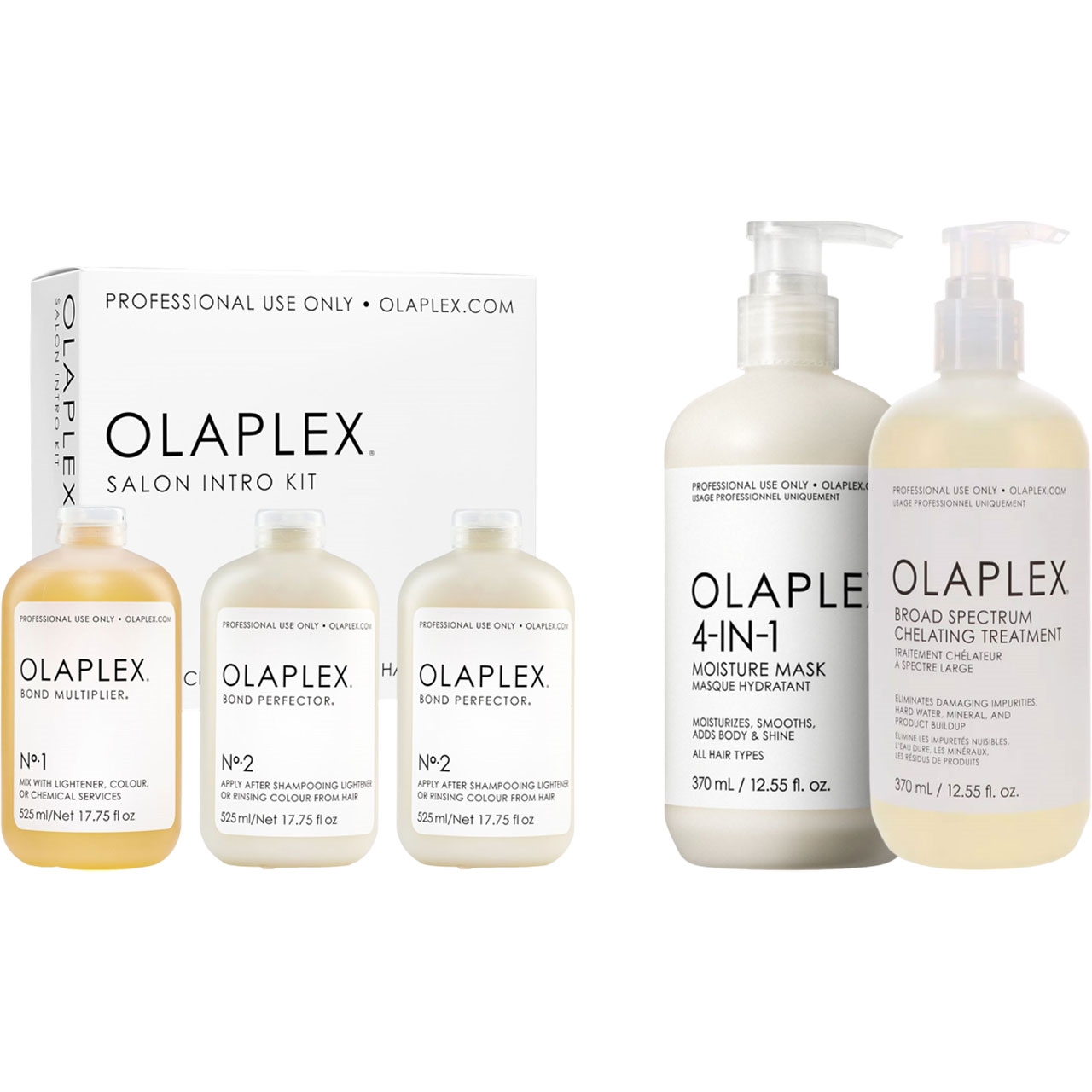 OLAPLEX Buy Salon Intro Kit, Get 4-in-1 Moisture Mask & Broad Spectrum Chelating FREE! 3 pc.