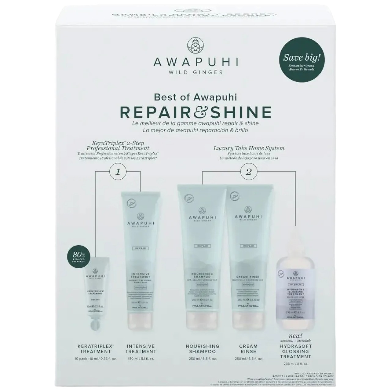 Paul Mitchell Awapuhi Wild Ginger Best of Care Kit 5 pc.