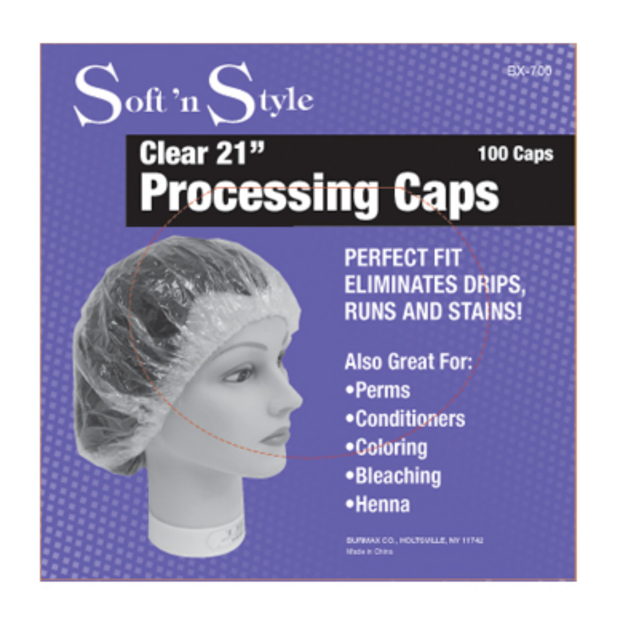 Soft 'n Style Clean Processing Caps 100 Pack 100 pc.