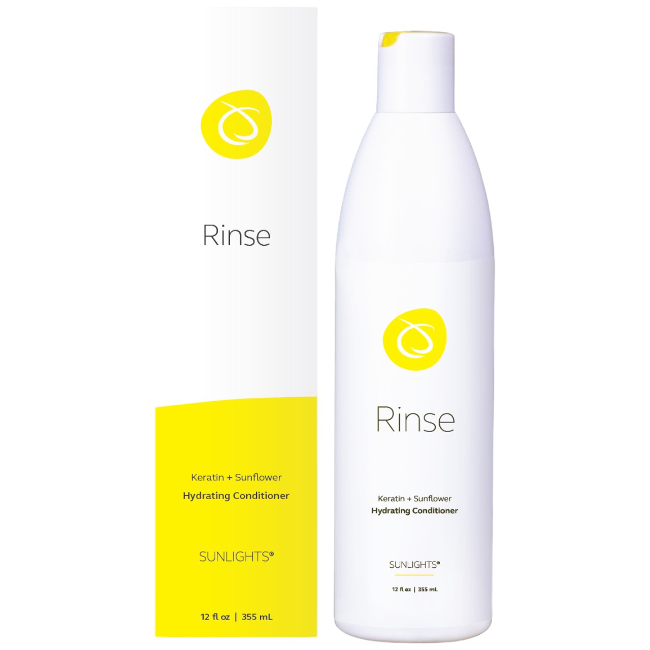 Sunlights Rinse Keratin + Sunflower Hydrating Conditioner 12 Fl. Oz.