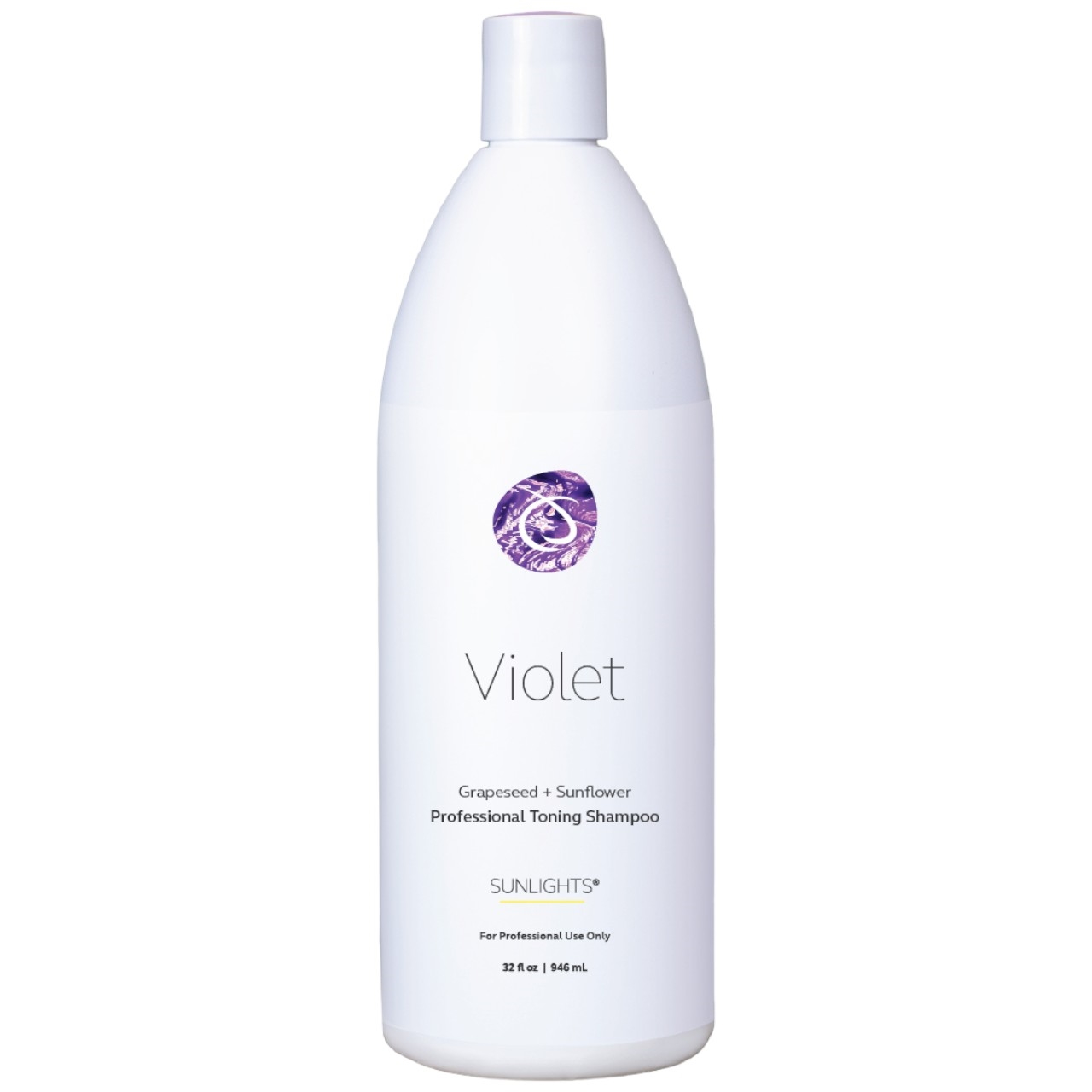 Sunlights Violet Grapeseed + Sunflower Professional Toning Shampoo Liter